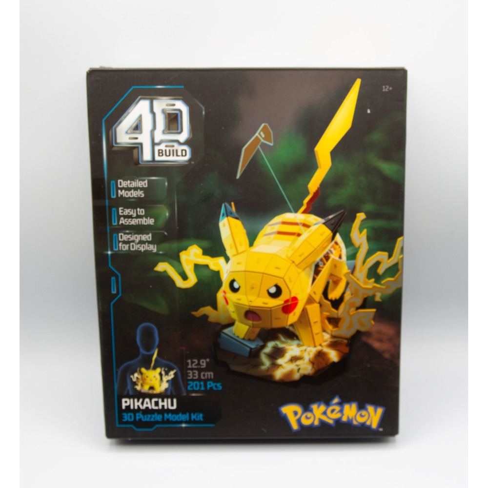 Pokémon Pikachu 4D Build 3D Puzzle Model Kit 201 Pcs Spin Master NEW.